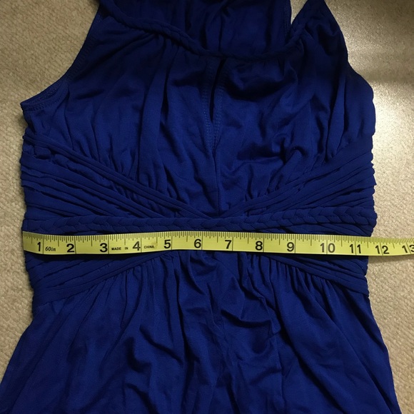 Keyhole Blue Dress - Picture 5 of 6